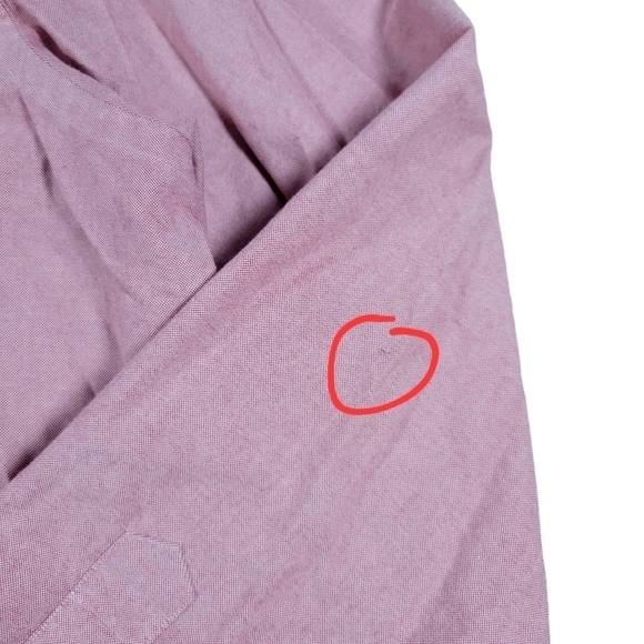 Ralph Lauren Button Down Shirt Mens XXL Pink Red Classic Fit Flesh Pony Holiday - Picture 5 of 10